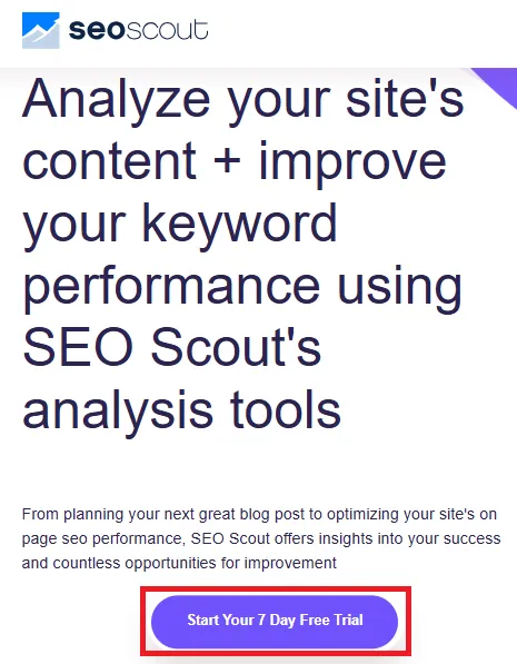 Seoscout free trial